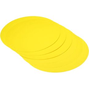 PATIKIL 7.9-inch Round Cardboard Paper, 20 Pcs Blank Disc Circles Slices for Party Decorations DIY Craft Arts Drawing Painting Writing, Yellow