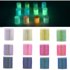 megrez sport 16 or 12 Colors/Set Fly Tying Thread Metallic Yarn Fly Tying Materials Supplies for Dry Wet Flies
