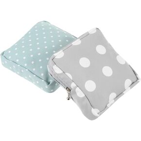 Healifty Menstrual Pad Bag 2 Pcs Sanitary Napkin Bag Portable Storage Bag Sanitary Napkin Pouch for Women Travel Home