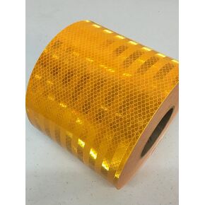 Safe Way Traction 6" Wide x 10 Feet Long of 3M School Bus Yellow Reflective Hazard Warning Vehicle Safety Marking Tape 983-71NL
