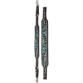 CHALLENGER Western Tack Floral Tooled Leather Wither Breast Collar Strap 10506