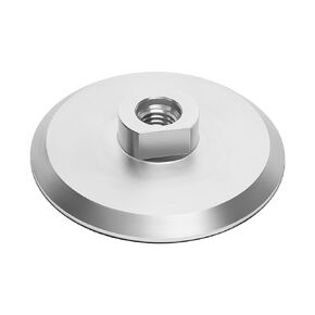 LT Easiyl 1PC 4inch/100mm Aluminum Backer Pad Diamond Polishing Pads Hook and Loop Backing Pad 5/18-11 Thread for Sanding Discs Nylon Backed Grinding Discs