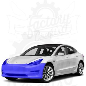 Factory Craft Tesla Model 3 طبقة حماية الطلاء الواقية حمالة صدر شفافة PPF مصد + مجموعة أضواء مقطوعة رقميًا متوافقة مع Tesla Model 3 2017-2023 in Kuwait