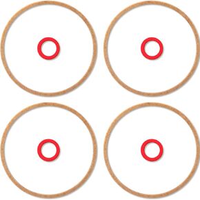 Innconee 4 Pcs 16010-883-015 Carburetor Bowl Gasket Kit Carburetor Gasket Lawnmower Parts Carburetor Parts Compatible with Honda Gcv160 Gcv190 G150 G200 G300 G400 Gc135 Gc160 Gc190