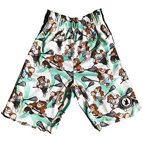 Flow Society Lax Monkey Boys Lacrosse Shorts | Boys LAX Shorts | Lacrosse Shorts for Boys | Kids Athletic Shorts for Boys