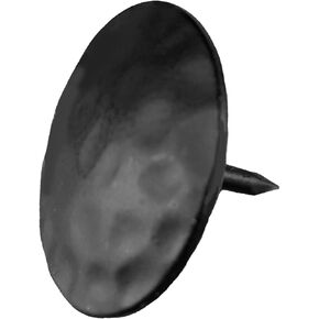 1 1/4" Round Hammered Clavos, Premium Type, Black Powder Coated (15)