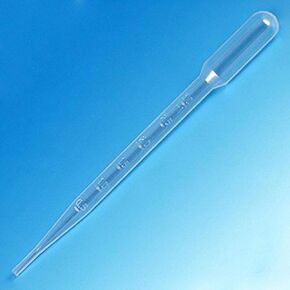 Globe Scientific 135138 LDPE Graduated Transfer Pipet, Large Bulb, Sterile, 155mm Length, 7.0mL Capacity: 10 per bag/ 40 bags per case (Total - 400 per case)