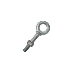 Steel Eyebolt, Not For Lifting, Galvanized Finish, 15" Length, Threads, Imported