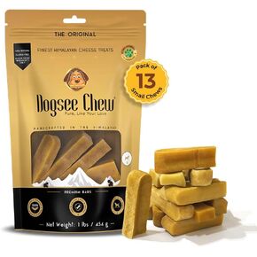 Dogsee Original Himalayan Yak Cheese Dog Chews 1lb (XL - 3 Chews) | Rich in Protein & Calcium | Fight Plaque & Tartar | Long Lasting Dental Dog Chews in Kuwait