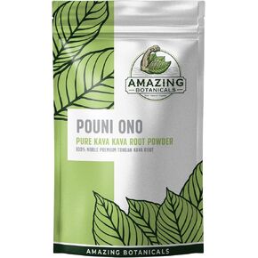 Tongan Kava Root - Pouni ONO - 100% Noble Pure Tonga Natural Kava Drink Powder, 16oz, 1 Pound Bag of Pure Finest Tongan Kava Pouni ONO