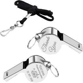 UJIMS PE Teacher Appreciation Gifts Physical Education Whistle with Lanyard for Teacher Coach Referees Teachers Day Gift