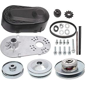 MOOSUN 30 Series 6.5 HP Go Kart Mini Bike Torque Converter Clutch Driver Pulley Replacement Comet Manco 212CC 3/4" Bore 10T #40/41/420 China (Complete 3/4" Torque Converter Set)