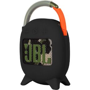 Geiomoo Silicone Carrying Case Compatible with JBL Clip 4, Portable Scratch Shock Resistant Cover (Black) in Kuwait