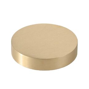 USAMILY Solid Brass Round Block, Diameter 80mm/3.15 inch, Thickness 16mm/0.63 inch for Lathe Bar Stock DIY Crafts