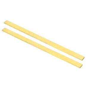 PATIKIL 3/8 x 19/32 x 8" H59 Brass Flat Bar, Solid Rectangle Mill Stock for Crafting Maintenance Electrical Architectural Decoration, Brass