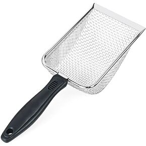 PANDAAR Cat Litter Scoop,Kitty Litter Scoop with Stainless Steel Mesh, 2.8mm Hole Scoop for Cat Litter,Chicken Coop Sand, Beach Sand