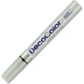 Marvy Uchida DecoColor Broad Point Paint Markers (UCH300SSLV), Silver, 1 Count (Pack of 1)