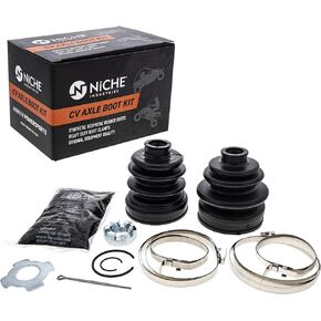 NICHE Front Rear CV Axle Boot Kit For Suzuki King Quad 700 750 500 450 Replaces 54930-31G14 64930-31G13 64931-31G12