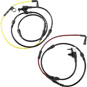 ACROPIX Front Rear Brake Pad Wear Sensor Lead Replacement Fit for Land Rover - Pack of 2 Black Red Yellow