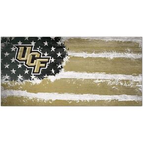 Fan Creations NCAA Central Florida Golden Knights Unisex UCF Flag Sign, Team Color, 6 x 12