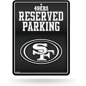 NFL Football Metal Parking Sign 8.5" x 11" - Great for Man Cave, Bed Room, Office, Home Décor