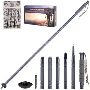BEAUTIFABLE Walking Stick Hiking Staff Detachable - Outdoor Retractable Trekking Pole
