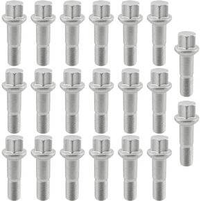 AUTOKAY Wheel Lug Bolt Nut Set of 20 fit for Mercedes W220 W204 W164 W251 M14-1.50 Wheel Lug Bolt 0009905307