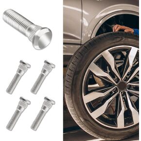 HAOBO Wheel Studs, Wheel Hub Bolt, M12 × 1.5 Steel Lug Bolts, Wheel Setting Screw, Car Accessories Wheel Studs and Lug Nuts Set Suitable for Chevy Lexus, Replaces #910-266 90942-02049