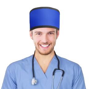 LVCHEN Lead Xray Head Cap 0.5mmpb - Dental Head Xray Shielding Hat Lead Lined XRay Protection Lead Safety Hat Blue Color