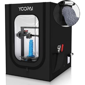 YOOPAI 3D Printer Enclosure, Fireproof Dustproof Tent Constant Temperature Protective Cover for Creality Ender 3/Ender 3 Pro/Ender 3V2/Ender 3S1/Neo/Anycubic Elegoo, 29.5×25.6×21.6"