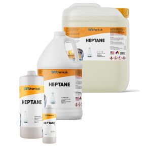 N-Heptane – High Purity Laboratory Grade Heptane Industrial Nonpolar Solvent for Cements, Ink, Botanical Plant Extraction by DIYChemicals (1 Quart (32 fl oz))