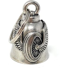 Bravo Bells Wing Wheel Motorcycle Biker Bell Accessory or Key Chain for Luck on The Road