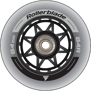 Rollerblade Wheelkit XT 84mm 84A, SG7 Bearings, 8 Pack