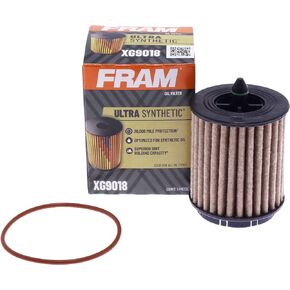 FRAM Ultra Synthetic Automotive Replacement Oil Filter, Designed for Synthetic Oil Changes Lasting up to 20k Miles, XG9018 (Pack of 1)