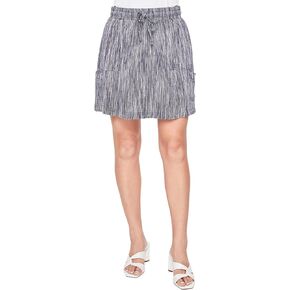 Royalty For Me Womens Women's High Rise Linen Cargo Skort Lifestyle CollectionsSkirt