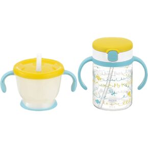 Richell Straw mag Set Yellow 6 Months~