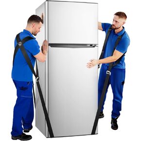 أشرطة متحركة Ytonet، نظام رفع وتحريك لشخصين مع وسادات إسفنجية سميكة، أشرطة رفع لنقل الأثاث والأجهزة والمراتب والأشياء الثقيلة حتى 800 رطل، تصميم من قطعة واحدة، أسود in Kuwait