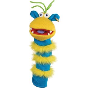 The Puppet Company - Knitted Puppet - Ringo, Sky Blue/Yellow
