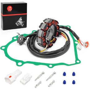 Stator and Gasket Compatible with Yamaha YFZ450 YFZ 450 2004 2005 2006 2007 2008 2009 5TG-81410-03-00