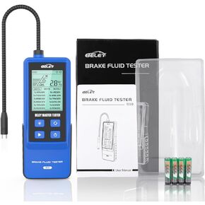 BELEY Automotive Digital Brake Fluid Tester Car Brake Fluid Boiling Point Meter for DOT3 DOT4 DOT5.1 with 2.8 Inch LCD Screen & High Precision Probe Brake Fluid Diagnostic Detector