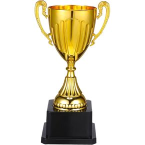 NOLITOY Gold Awards Trophy, Plastic Trophy Cup Rewards Gift Winning Prize for Sports Tournaments Birthday Party Competitions Spelling Bee