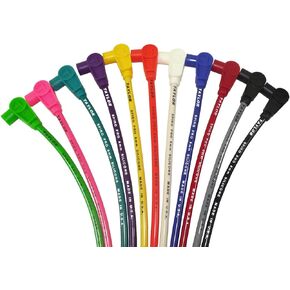 Taylor Cable 76028 Spiro-Pro Spiro-Wound Core Black Spark Plug Wire Set