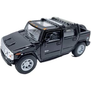 KiNSMART 2005 H2 Hummer SUT Black 5" 1:40 Scale w/Pull Back Action