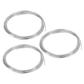 PATIKIL 99.99% High Purity Zinc Wire, 3 Rolls 18 Gauge Pure Zinc Wire 1mm Soft Beading Wire Lab Scientific Experiment Zinc Wire Tool (16.4Ft/Roll)