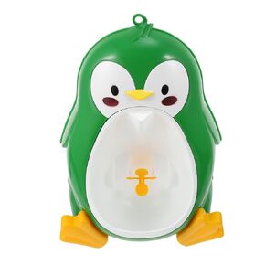 Boy Pee Potty with Aiming Potty Training Urinal Penguin Training Urinal Boy Urinal Toddler Pee Trainer Toilet Bathroom Funny Baby Training Potties (Green)