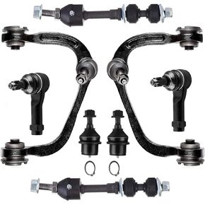 SCITOO 8pcs 2WD Front Suspension Kit Upper Control Arms Lower Ball Joints Sway Bar Links Outer Tie Rods Fit 2005 2006 2007 2008 For Ford For F-150 2006-2008 For Lincoln Mark LT RWD