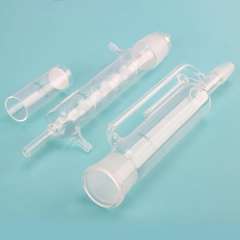 FunChem Soxhlet Type Extraction Apparatus, Borosilicate Glass 45/40 Soxhlet Extractor with Allihn Condenser and Extraction Thimble, Pack of 3 in Saudi Arabia