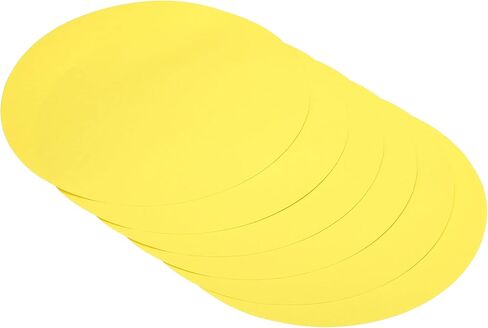 PATIKIL 7.9-inch Round Cardboard Paper, 20 Pcs Blank Disc Circles Slices for Party Decorations DIY Craft Arts Drawing Painting Writing, Yellow in Saudi Arabia