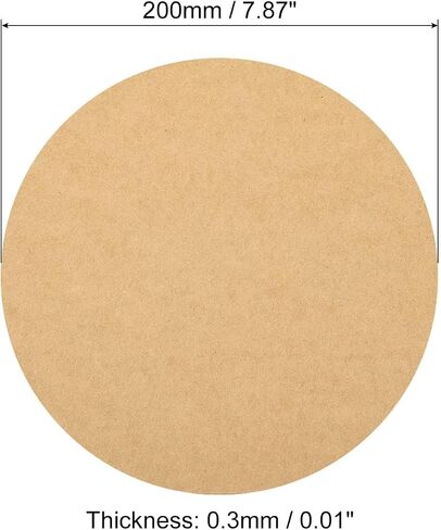 PATIKIL 7.9-inch Round Cardboard Paper, 20 Pcs Blank Disc Circles Slices for Party Decorations DIY Craft Arts Drawing Painting Writing, Yellow in Saudi Arabia