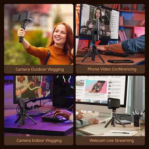 SMALLRIG Mini Tripod for Camera, Small Vlogging Travel Tripod 360° Ball Head, Desk Tripod Stand for Webcam, Handheld Tripod for Canon g7x, for Sony Zv1 and Phone in Saudi Arabia